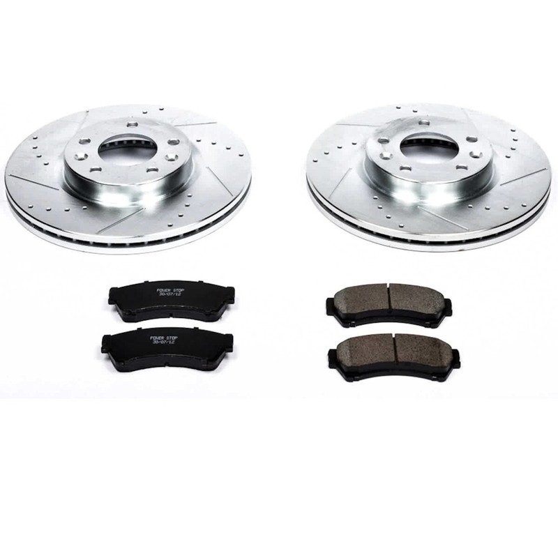 KC199 Powerstop 2-Wheel Set Brake Kit With Calipers Front for Mazda Ford Fusion gallery