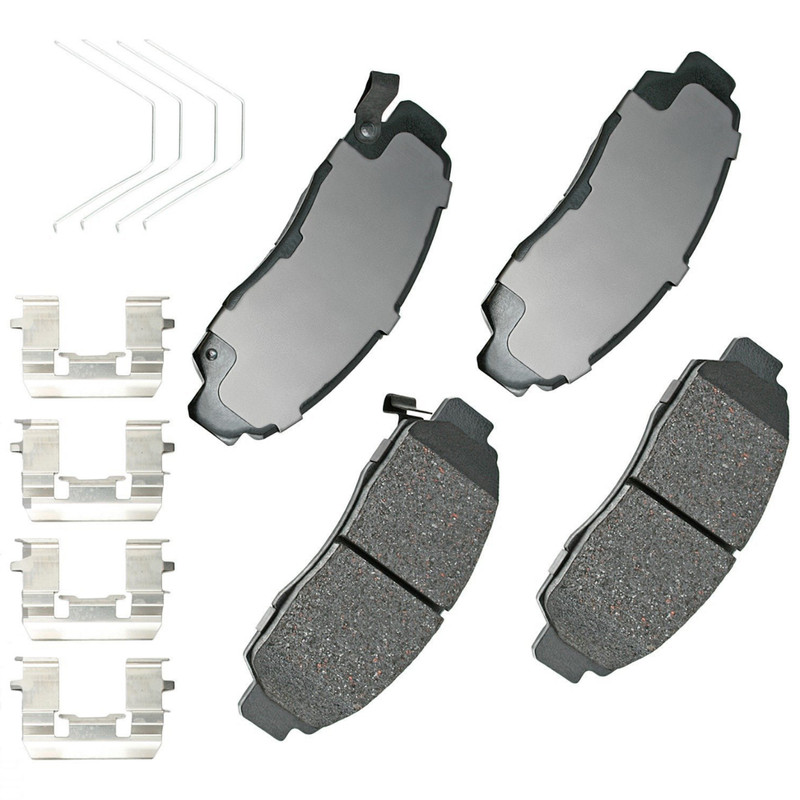 Akebono OEM Front Ceramic Brake Pads Kit For 2003-2012 Honda, Lifetime Warranty. gallery