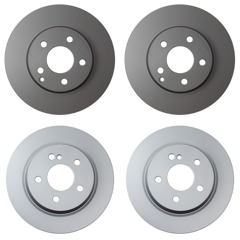 Hella Front 295mm Rear 300mm Brake Rotors Kit For W211 E350 2006-2009 Base
