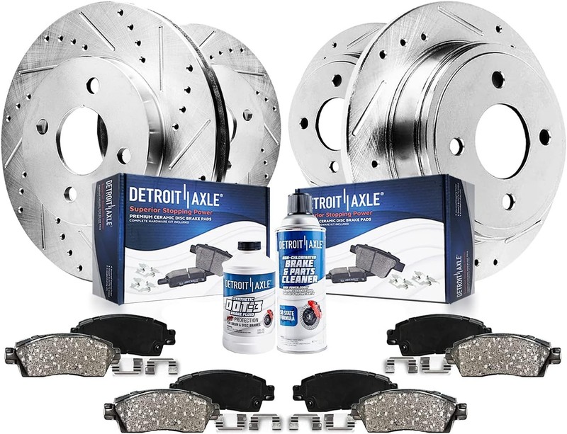 Front & Rear Brake Pads Rotors for 1993 1994 1995 Honda Civic