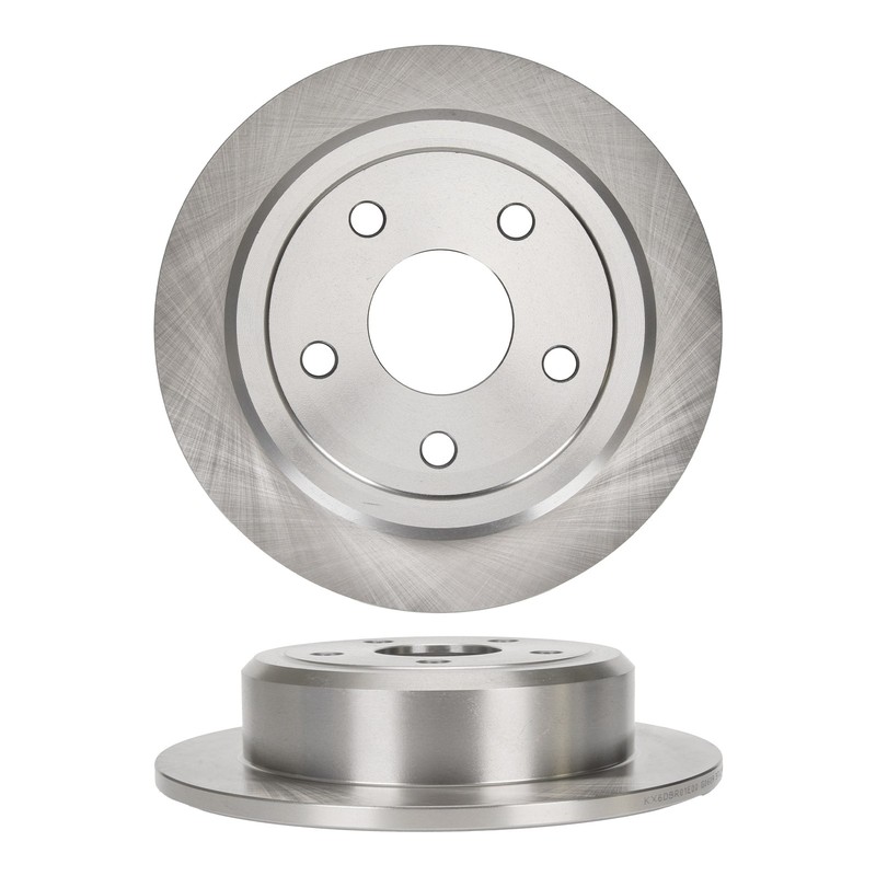 Set of 2 Rear Left Right Solid Disc Brake Rotors Fit For Jeep Wrangler 53041 gallery