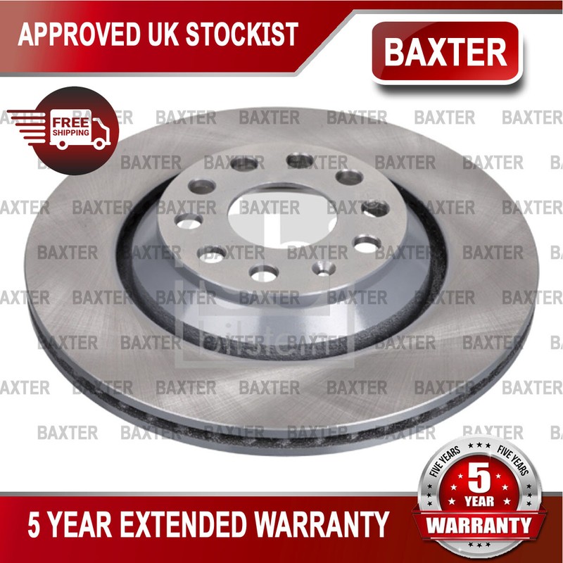 Fits VW Golf Tiguan Allspace Skoda Superb Audi A3 Q2 Baxter Rear Brake Discs