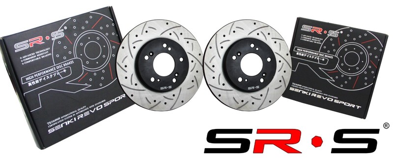 SRS Random Slot/Drill Front Brake Rotors FOR 97-01 Honda Prelude/ Integra Type R