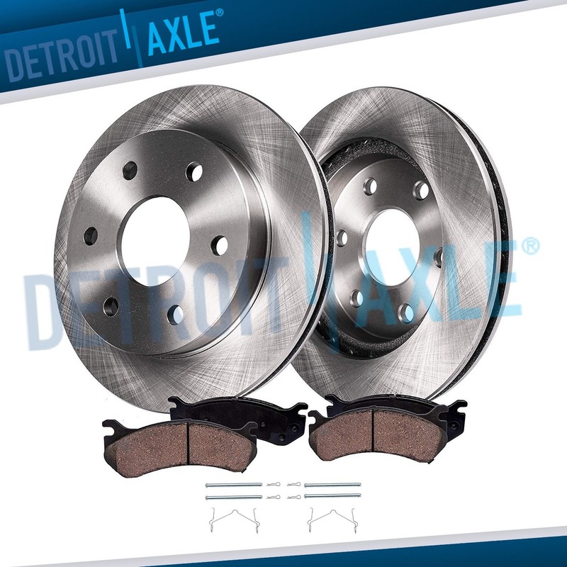 Front Disc Rotors Ceramic Brake Pads for 2006 2007 2008 2009 2010 Hummer H3 H3T
