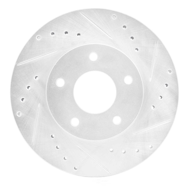 Disc Brake Rotor-Brake Rotor – Drilled And Slotted – Silver DFC 631-67048R