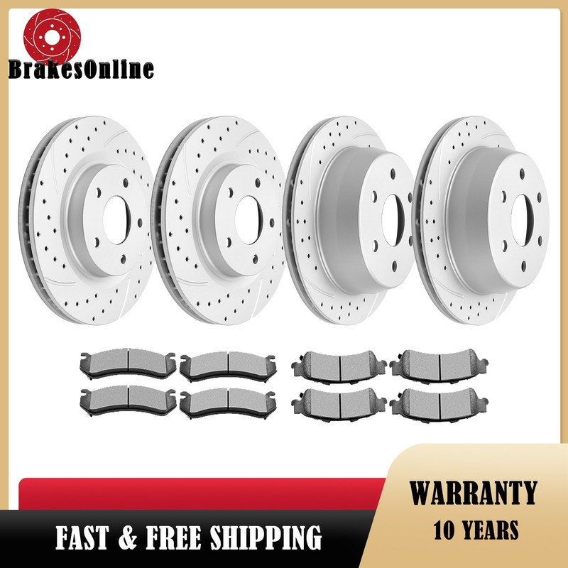 Front Rear Brake Rotors and Pads fit for GMC Sierra 1500 1999 – 2000 All Models