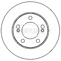 2x Brake Discs Pair Vented Front 294mm BBD4681 Borg & Beck Set 4144109000 New gallery