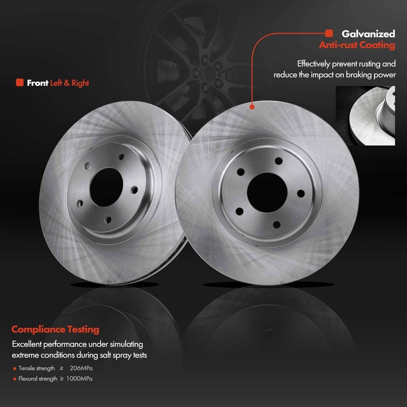 2pcs 320.1mm Disc Brake Rotor for INFINITI FX35 03-05 Nissan Altima Maxima Front gallery