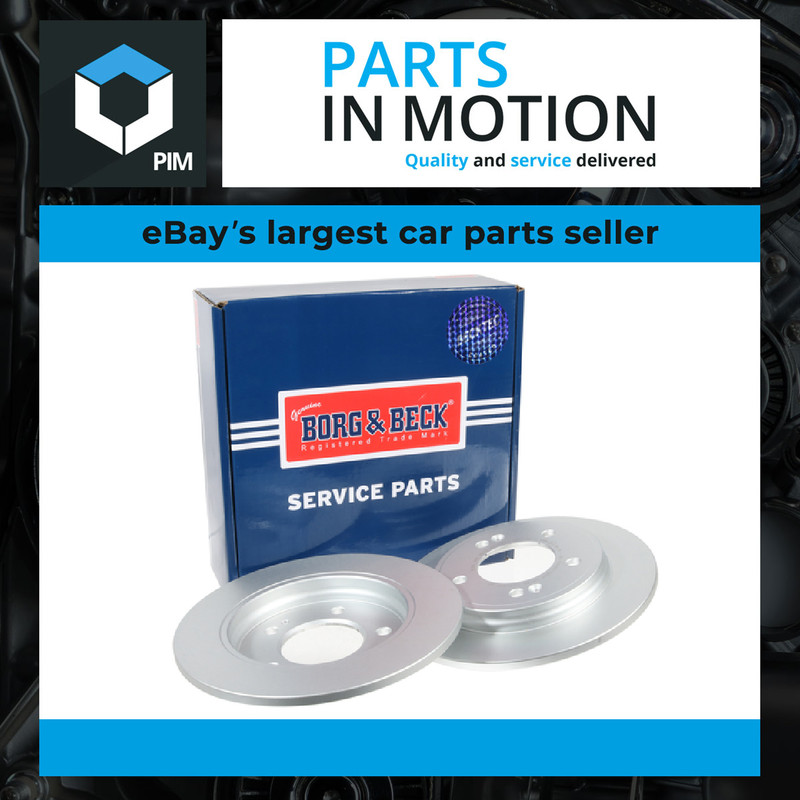 2x Brake Discs Pair Solid Rear 262mm BBD5521 Borg & Beck Set 58411G2300 Quality