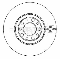 Premier Front Brake Disc Fits Alfa Romeo 159 Brera Spider 1.9 JTDM 2.2 51760621 gallery