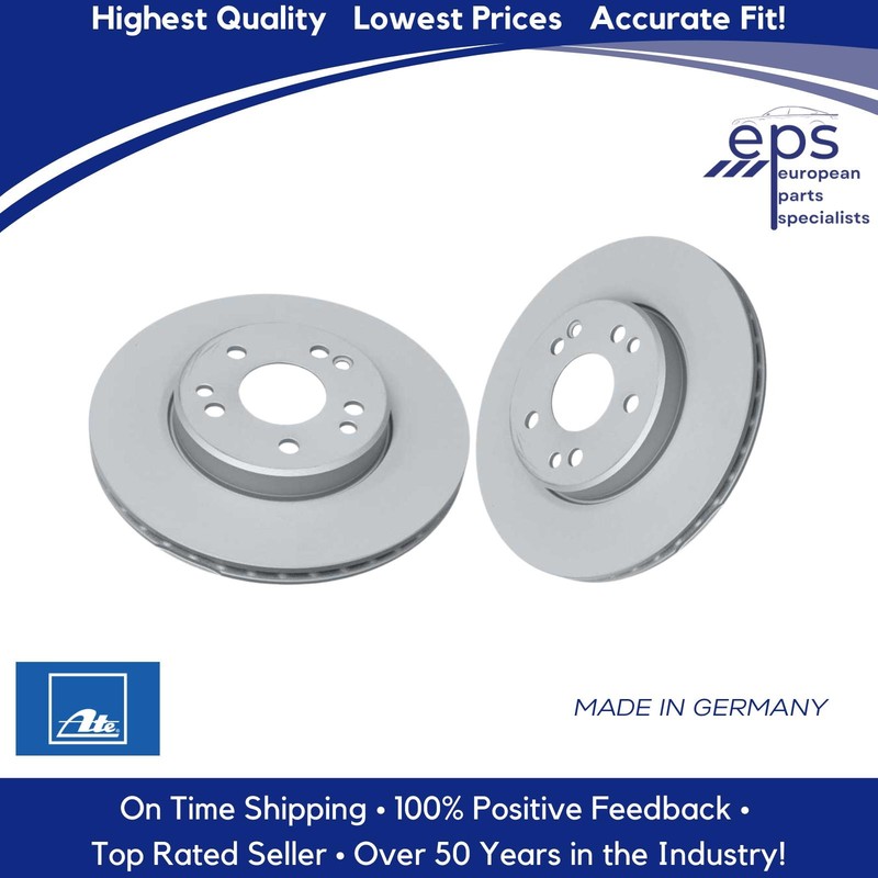 L & R Front Brake Disc Rotors Select 1990-93 Mercedes CE E TE Ate 124 421 15 12