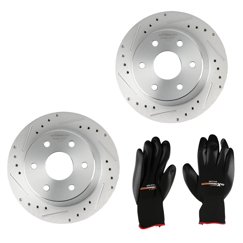 13in Rear L&R Brake Rotors Kit for GMC Yukon XL 1500/Chevrolet Tahoe 2000-2006