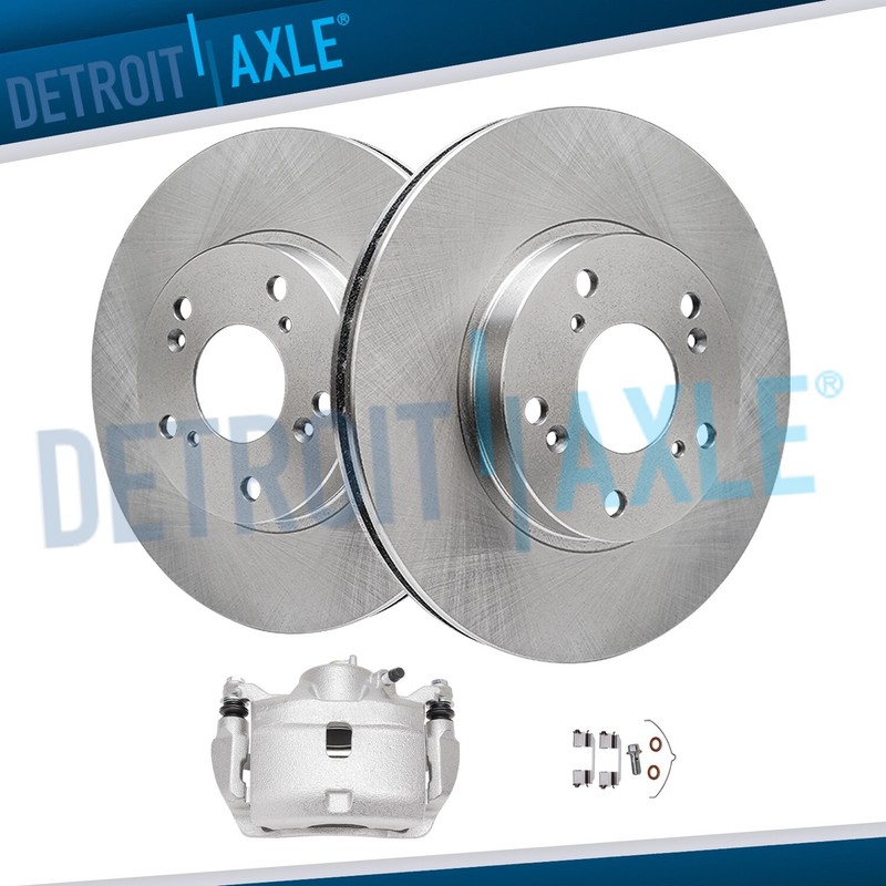 11.1 inch (282mm) Front Disc Rotors + Right Brake Caliper for Honda CR-V Element