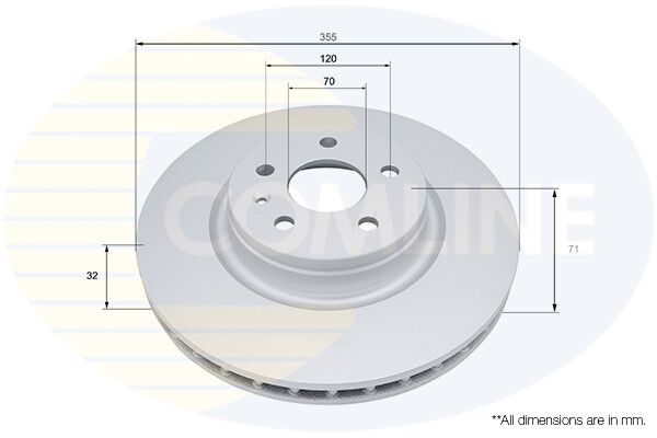 Fits Tesla Model S X Electric + Other Models Brake Disc Front Comline #1 gallery