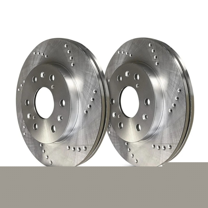 For Nissan Frontier 05 SP Performance Cross Drilled 1-Piece Front Brake Rotors