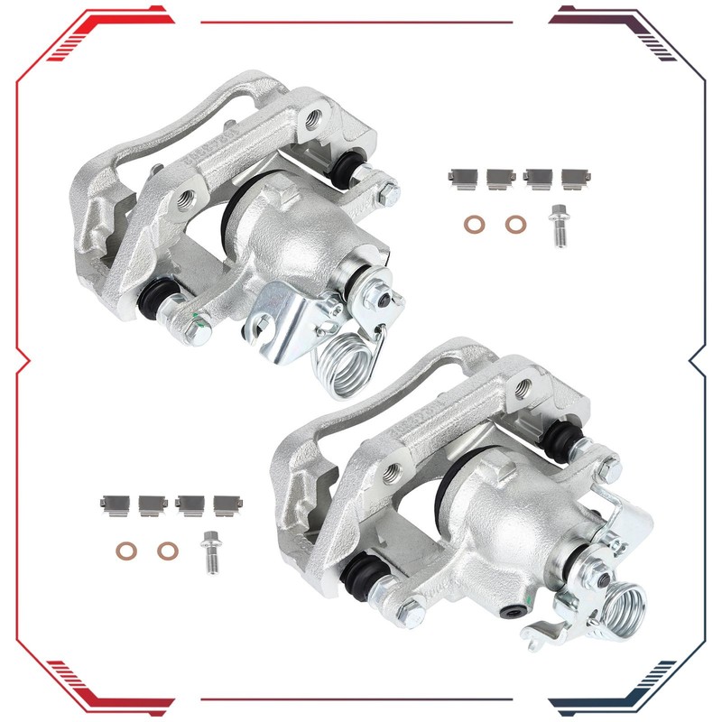 Rear Left & Right Brake Calipers w/Bracket For 09 Ford Flex 09-11 Lincoln MKS gallery