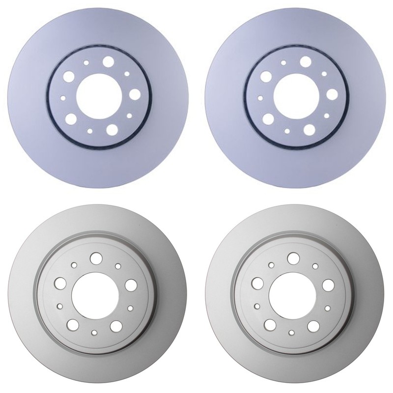 Hella Front 286mm and Rear 287mm Brake Rotors Kit For Volvo S60 S80 V70 XC70