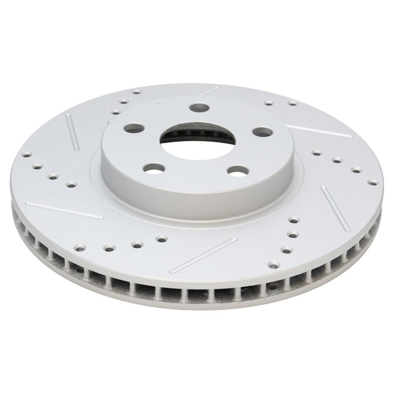 Performance Drilled & Slotted Front Coated Brake Rotor Pair for Toyota gallery