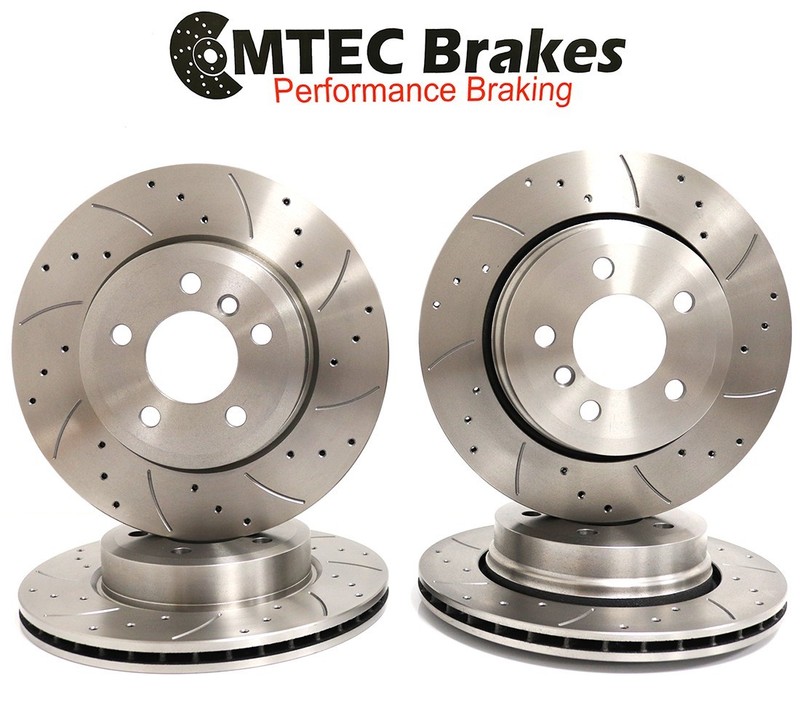 BMW 5 F10 F11 530d 10-17 front brake discs e Post. 348mm x36mm Drilled Pads gallery