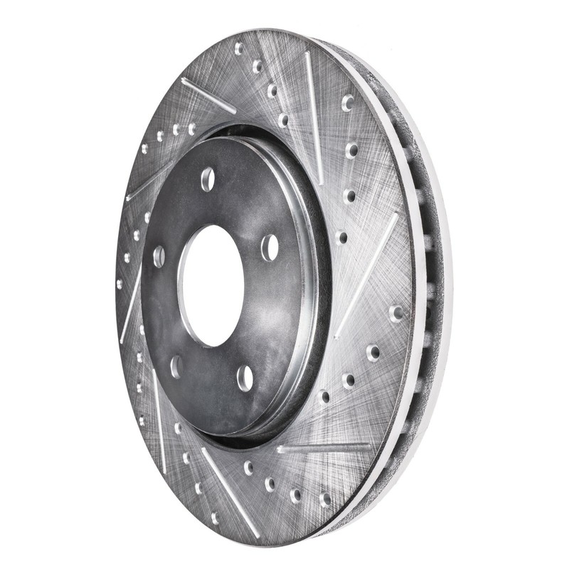 350mm Rear Drilled & Slotted Brake Rotors for 2009 2010 2011 - 2019 Nissan 370Z gallery