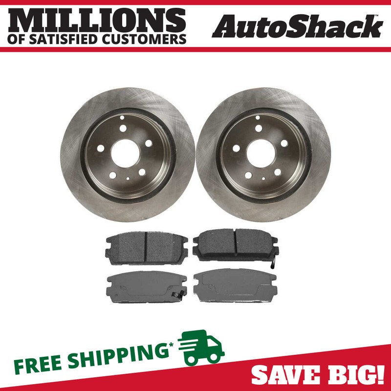 Rear Brake Rotors & Pads for 2010-2017 Chevy Equinox 2010-2017 GMC Terrain 2.4L
