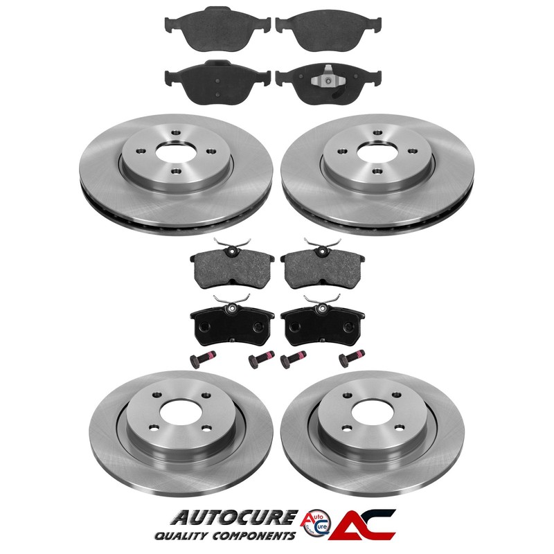 FOR FORD FOCUS 2.0 ST170 MK1 2001-2005 FRONT & REAR BRAKE DISCS & PADS SET
