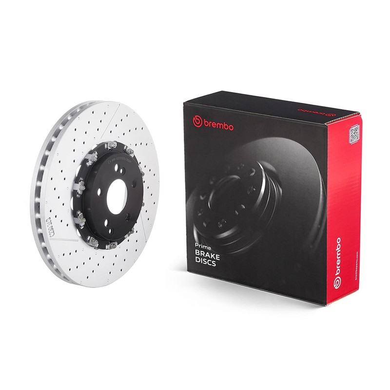 2x Brake Discs Pair Vented fits MERCEDES CLS63 AMG C219 6.2 Front 06 to 10 360mm gallery