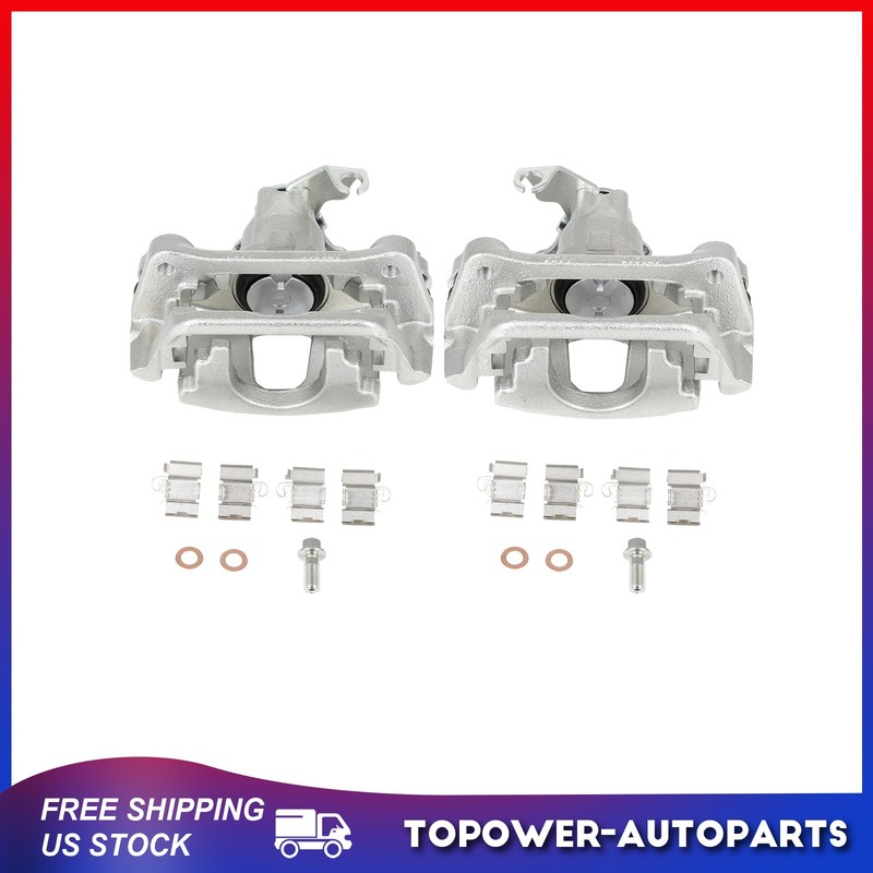 2PCS Rear Brake Calipers w/Bracket For 2012-2017 Dodge Grand Caravan Left Right