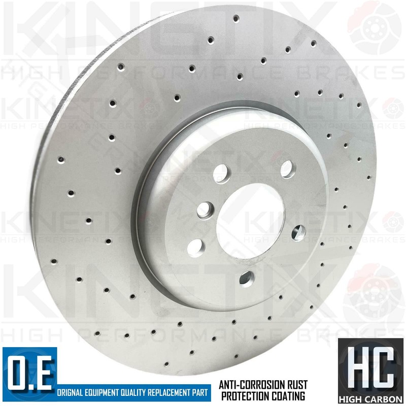 FOR BMW M550d 550i 650i 750d 740i 750i FRONT DRILLED BRAKE DISCS MINTEX PADS gallery