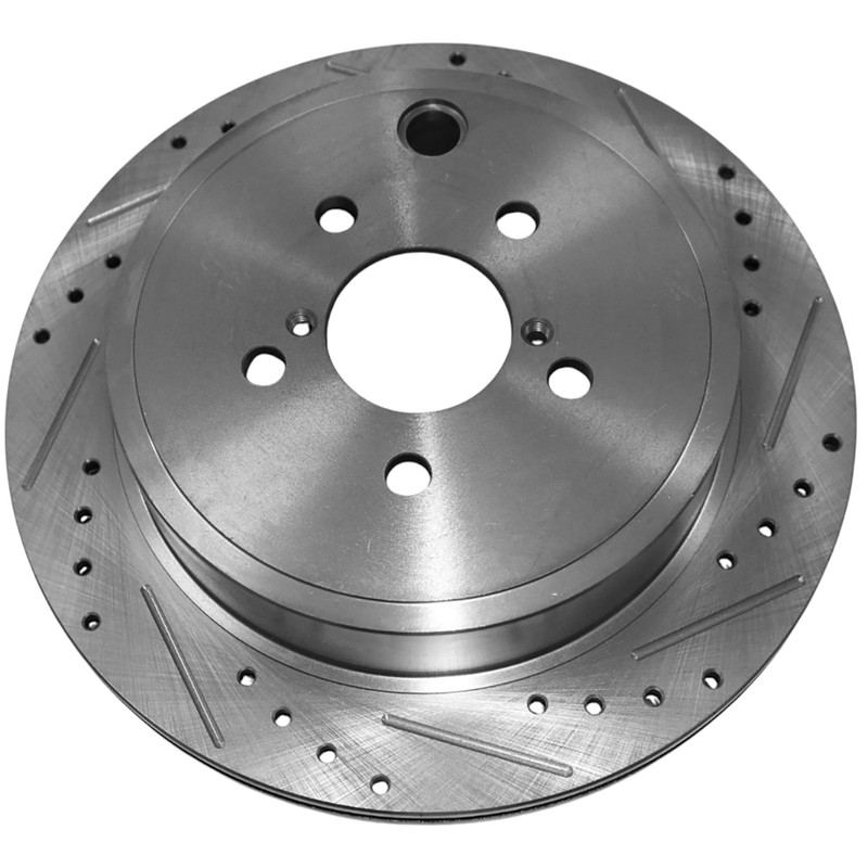 11.20" Rear Drilled & Slotted Disc Brake Rotors for Mini Cooper 2014-2019 1.5L gallery