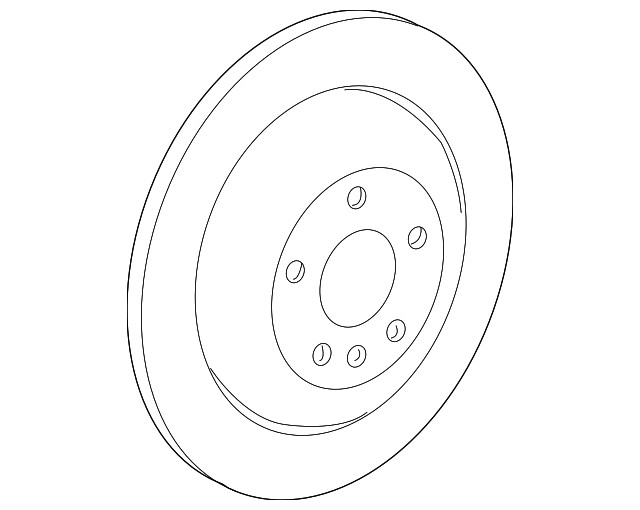 Genuine Mercedes-Benz Brake Disc 164-423-13-12-90 gallery