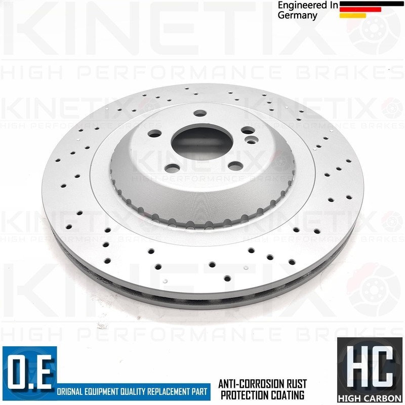 FOR MERCEDES S-CLASS W222 AMG BONDED REAR DRILLED BRAKE DISCS 340mm A2224200672 gallery