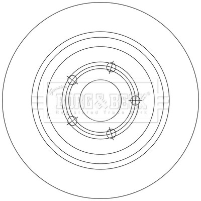 2x Brake Discs Pair Solid Rear 302mm BBD5553 Borg & Beck Set 1936154 2210993 New gallery