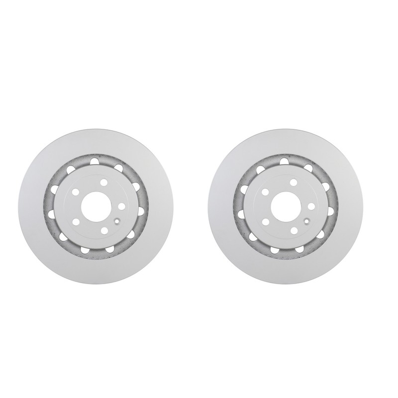 Bosch QuietCast Pair Set of Front Disc Brake Rotors for Explorer Flex MKS Taurus