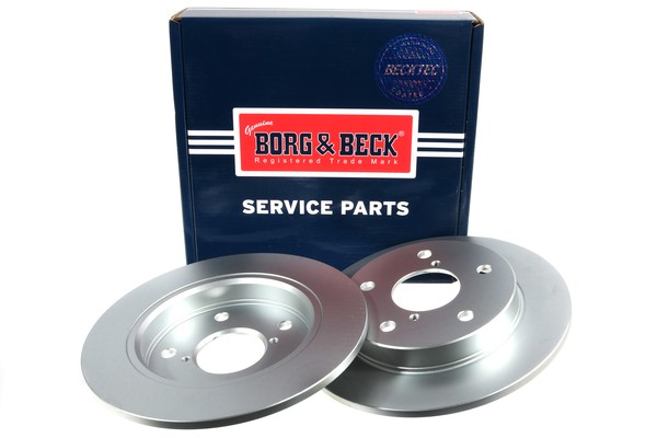 2x Brake Discs Pair Solid Rear 252mm BBD5607 Borg & Beck Set 5561168R00 Quality gallery