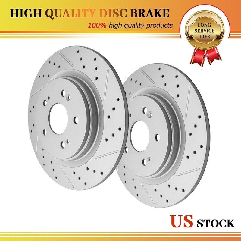 12.99 inch (330mm) Pair Rear Disc Brake Rotors for 2018 2019-2023 Honda Odyssey