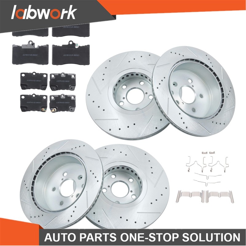 Labwork Front & Rear Disc Brake Rotors & Ceramic Pads for Lexus IS350 2006-2013 gallery