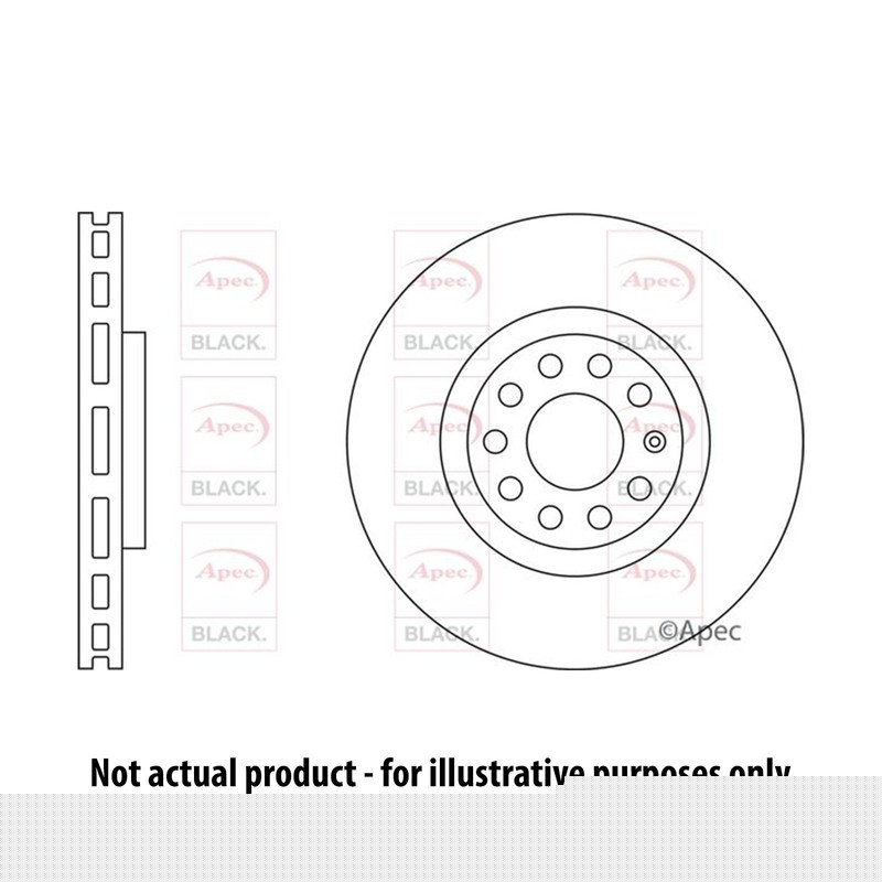 Apec Red Vented Brake Disc – DSK3562 – Fits BMW Front Left – OE Quality