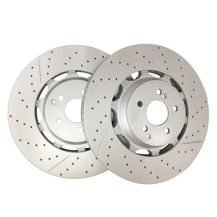 2X Front Brake Rotors A2224212612 Fit Mercedes W222 S450 S63 S65 AMG 2014-2020 gallery