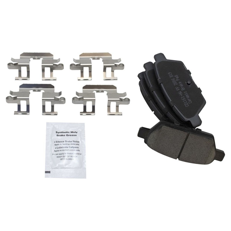 Rear Ceramic Brake Pad & Performance Coated Rotor Kit w/Chemicals gallery