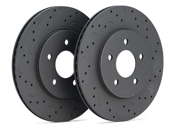 Hawk HTC4415 Talon Cross-Drilled and Slotted Street Rotors – Front Set