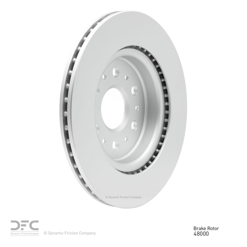 Dynamic Friction 604-48000 DFC GEOSPEC Coated Rotor - Blank gallery