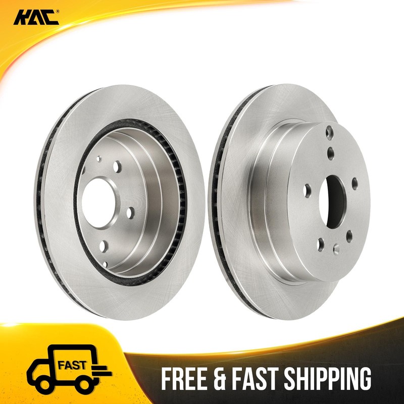 2x Rear Vented Disc Brake Rotor Fits Chevy Equinox and GMC Terrain 12066073