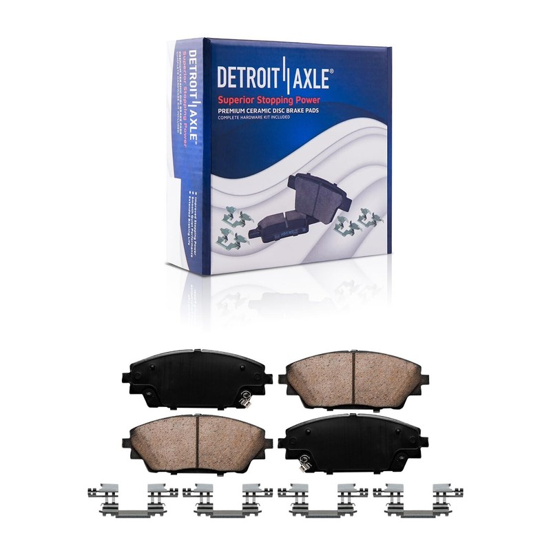 10pc Front and Rear Disc Brake Rotors Ceramic Brake Pads for 2014 - 2016 Mazda 3 gallery