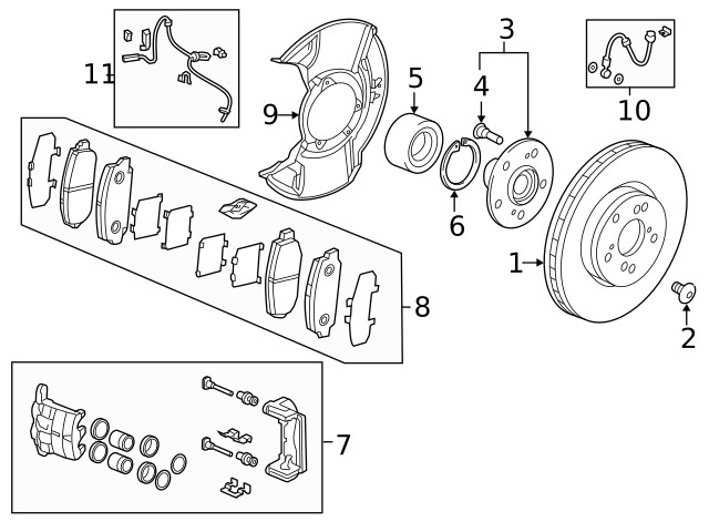 Genuine Acura Disk Front Brake 45251-TZ3-A00 gallery