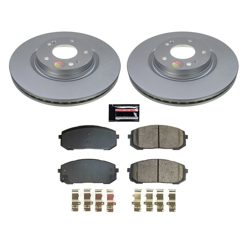 Powerstop Front 2 Wheel 305mm Discs & Pads Kit for 21-24 Elantra K5 20-24 Sonata