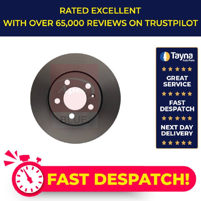 2x Brake Discs Pair Vented fits AUDI A2 8Z0 Front 1.4 1.6 1.4D 00 to 05 256mm