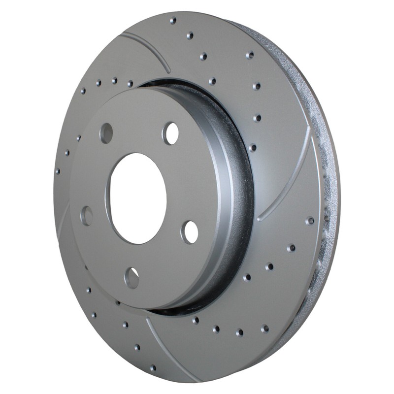 Bison Performance Pair Set Front Coat Drilled 302mm Brake Rotors for Wrangler JK gallery