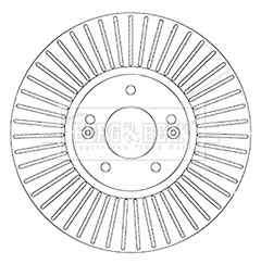 2x Brake Discs Pair Vented Front 321mm BBD6065S Borg & Beck Set 517122B700 New gallery