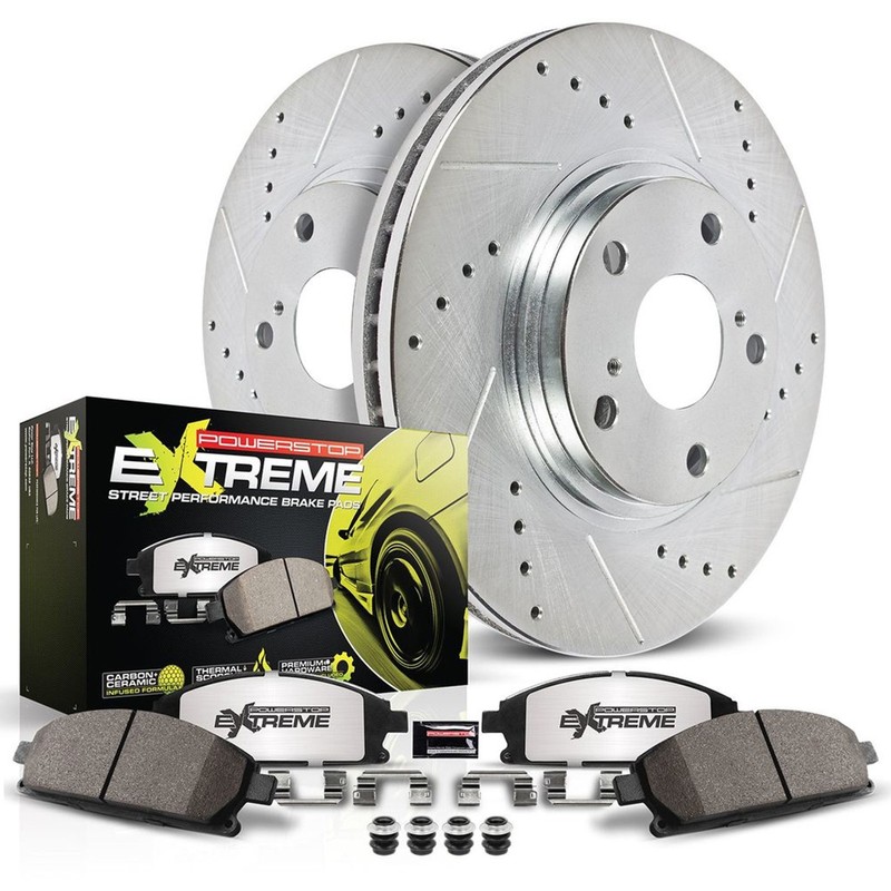 Power Stop Z26 Street Warrior Rear Brake Kit for Challenger Charger Magnum 300